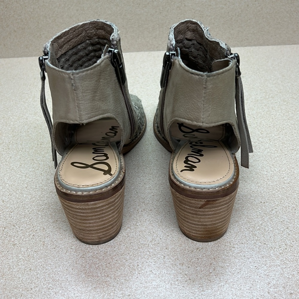 Sam Edelman Open-Toe Booties - Picture 7 of 9